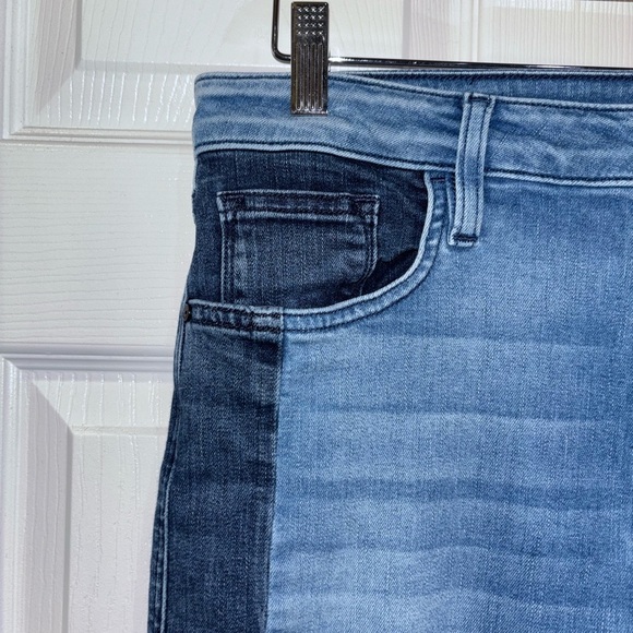 Sanctuary Modern Color-Block Straight Jeans Blue 32 - Picture 2 of 13